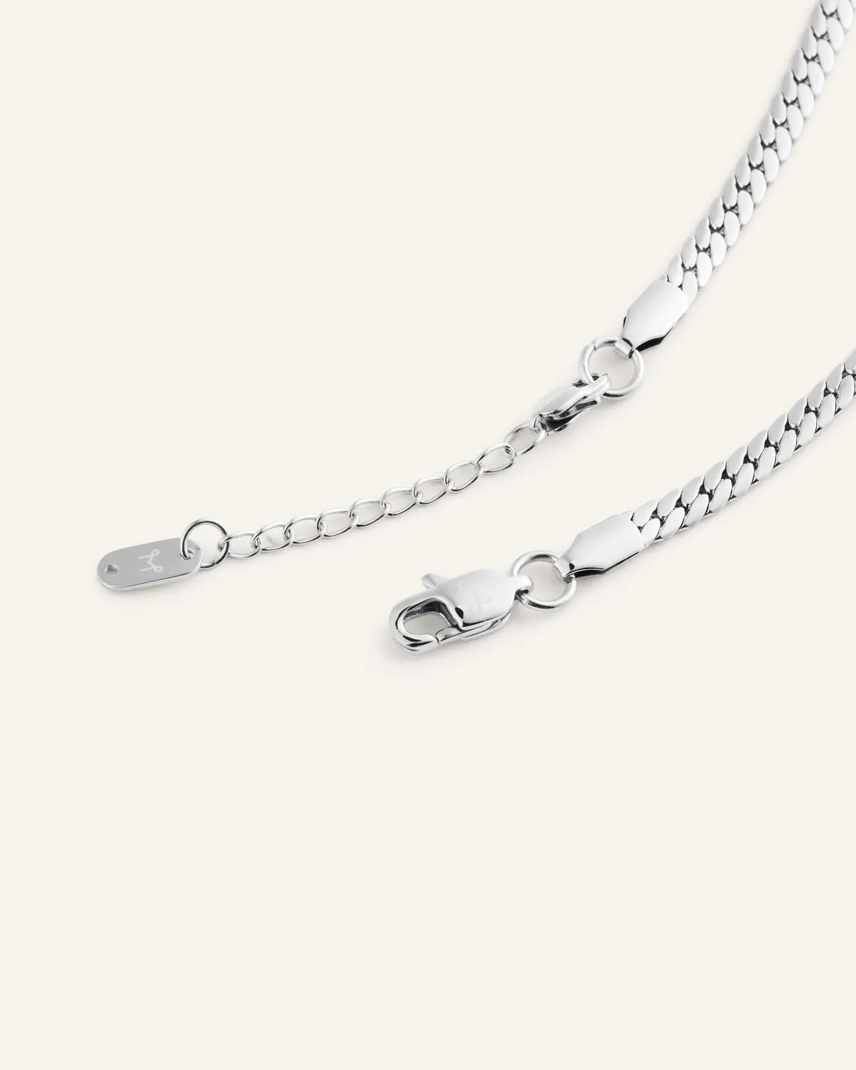 Mockberg Serpentine Chain Bracelet armbånd sølv stål