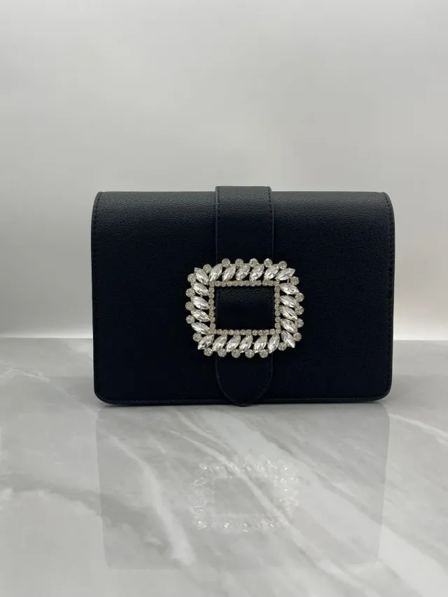 Mea Nani Classy Buckle Bag veske sort fest
