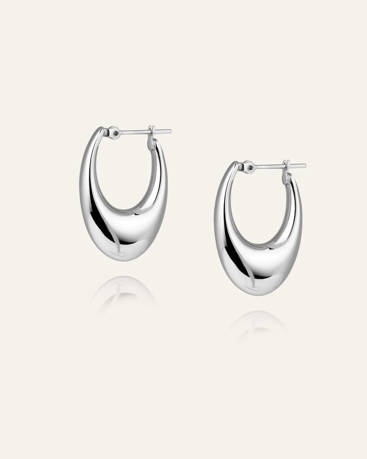 Mockberg Kenza Hoops øreringer 31 mm sølv