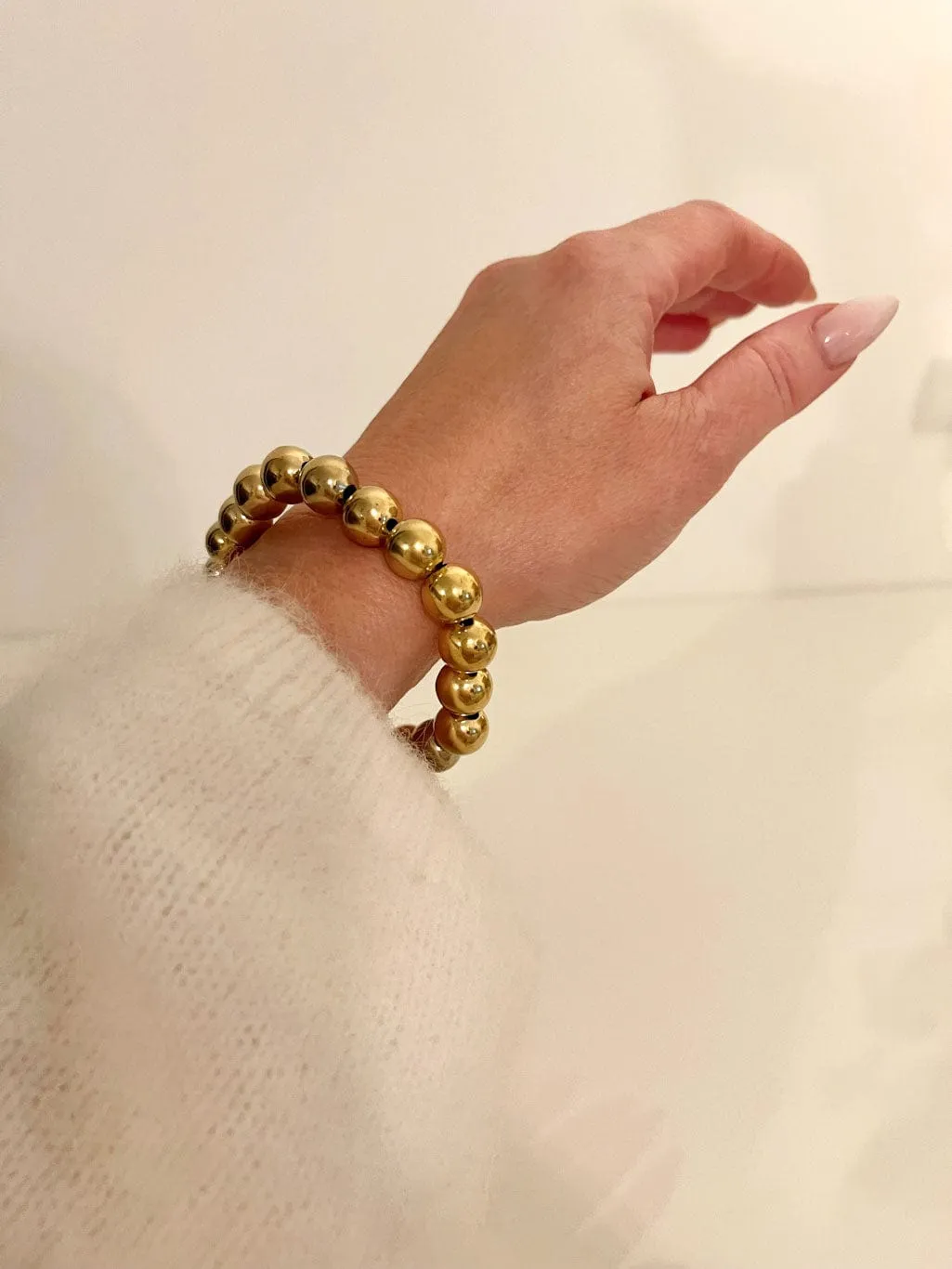 Mea Nani Golden Harmony armbånd gullperler 14K