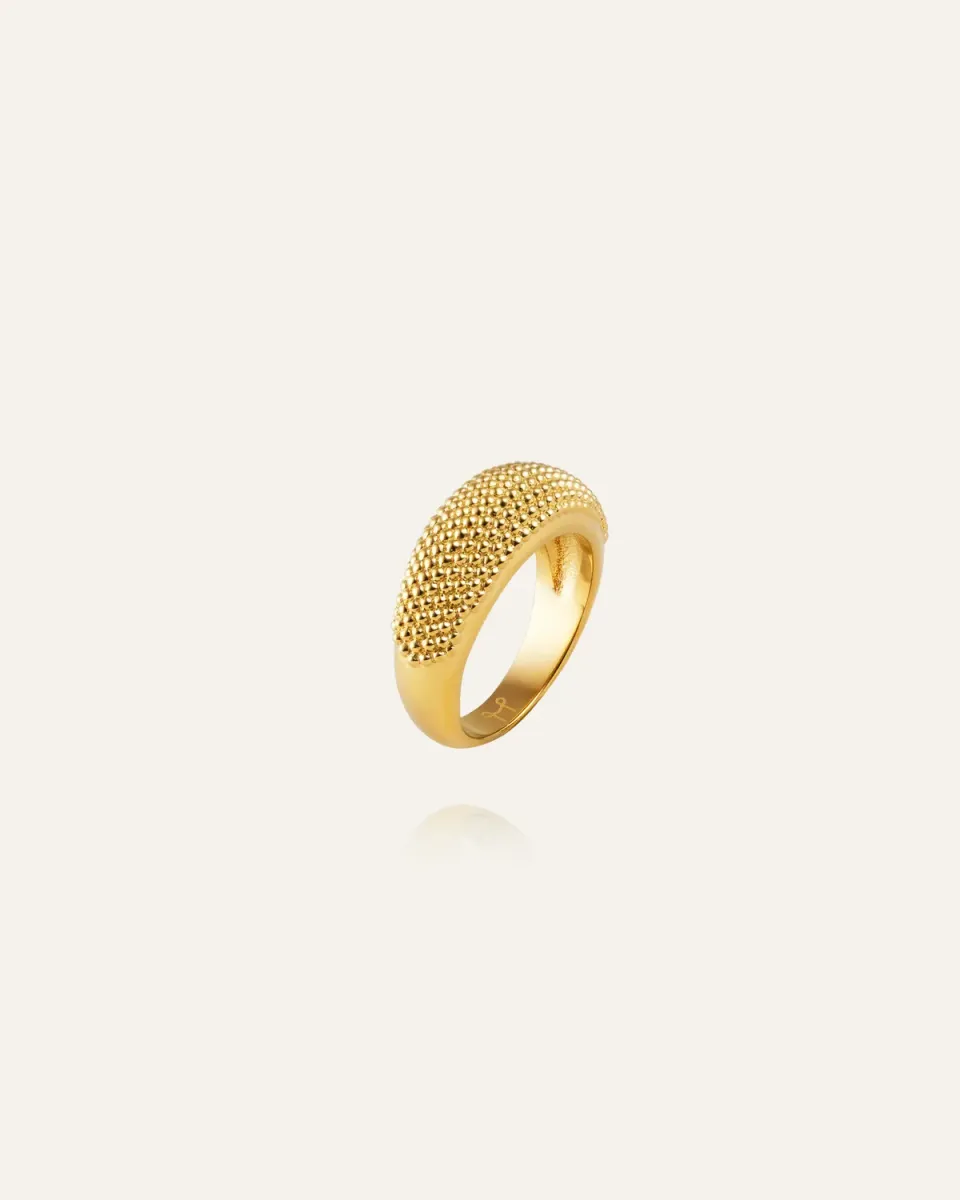 Mockberg Honey Ring ring gull strukturert