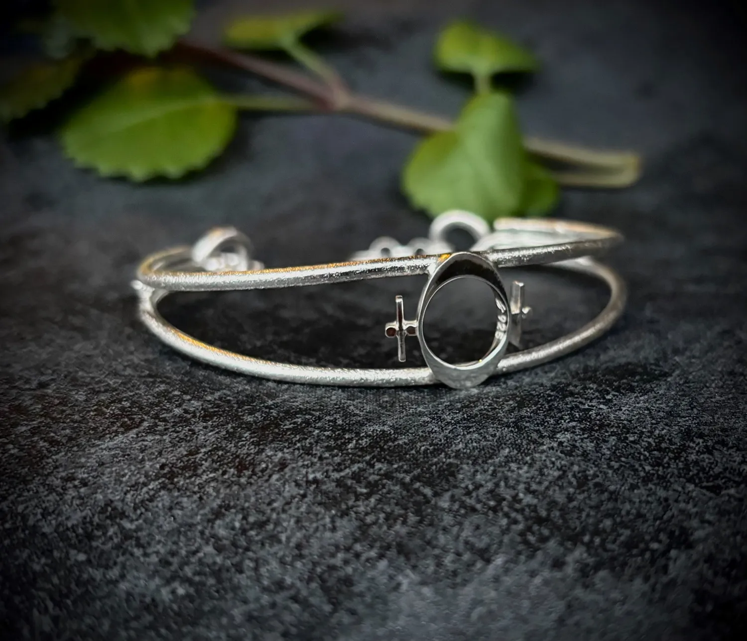 Sivia Femina armring sølv Small