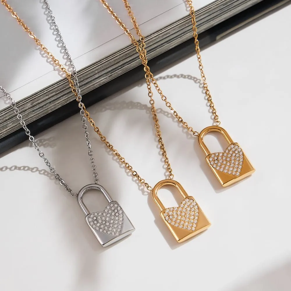 Mea Nani Key To My Heart halskjede 18K gull nikkelfri