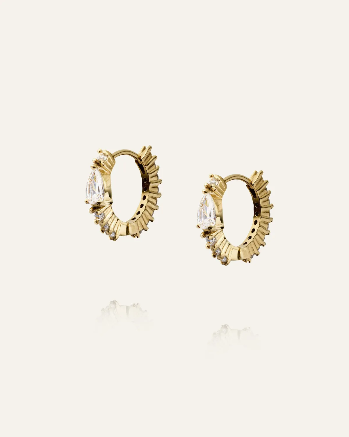 Mockberg Juliette Gold Hoops øreringer 10x3 mm