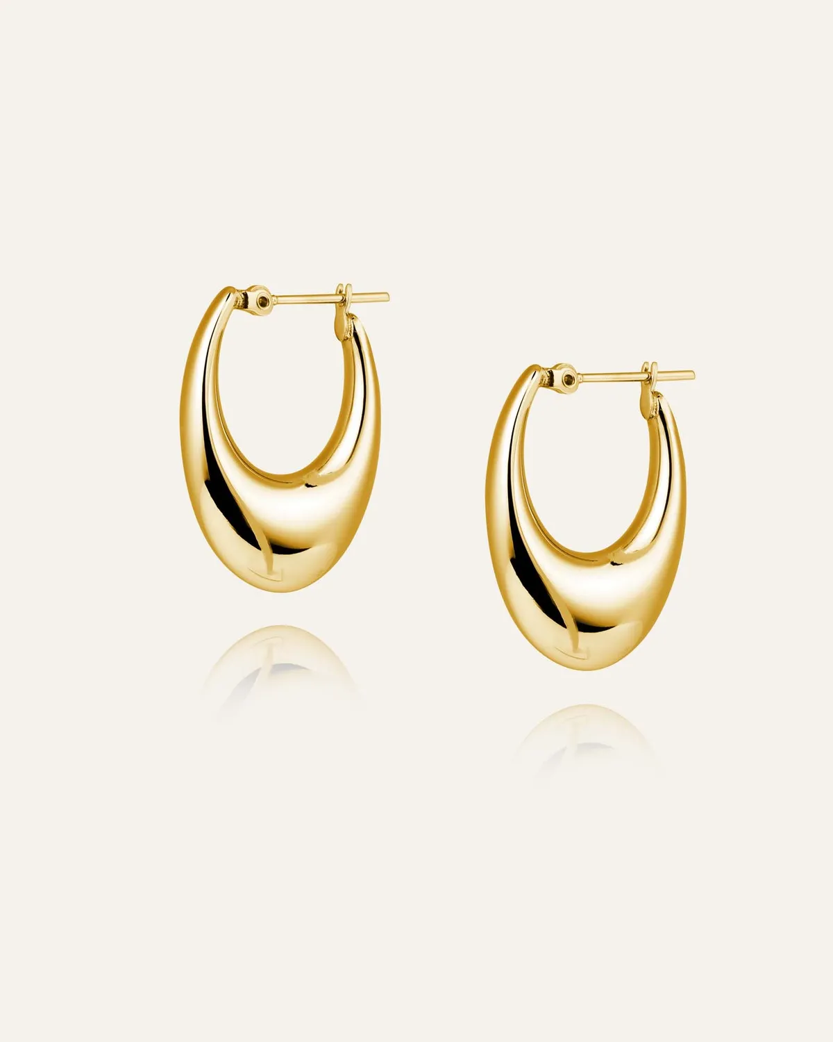 Mockberg Kenza Hoops øreringer gull 31 mm