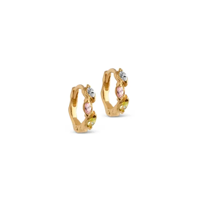 Enamel Copenhagen Laia hoops øreringer 11,5 mm gull