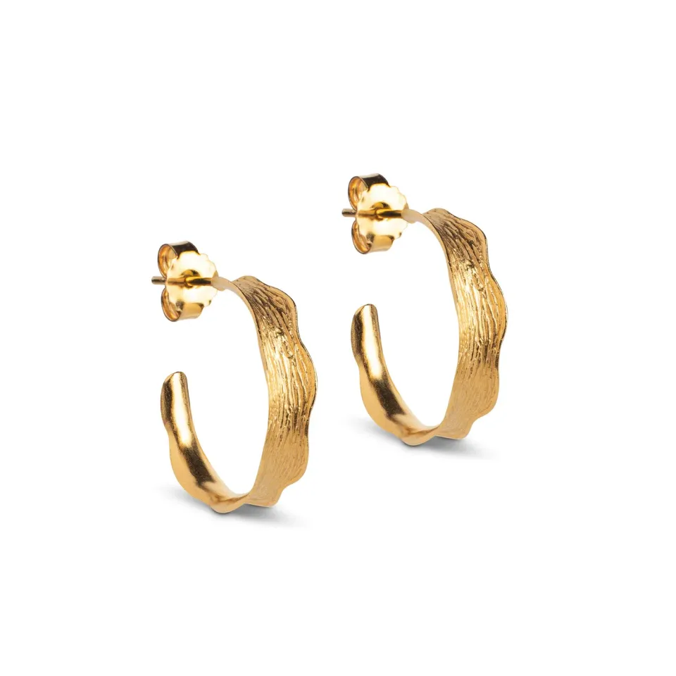 Enamel Ane Small hoops 20 mm gull