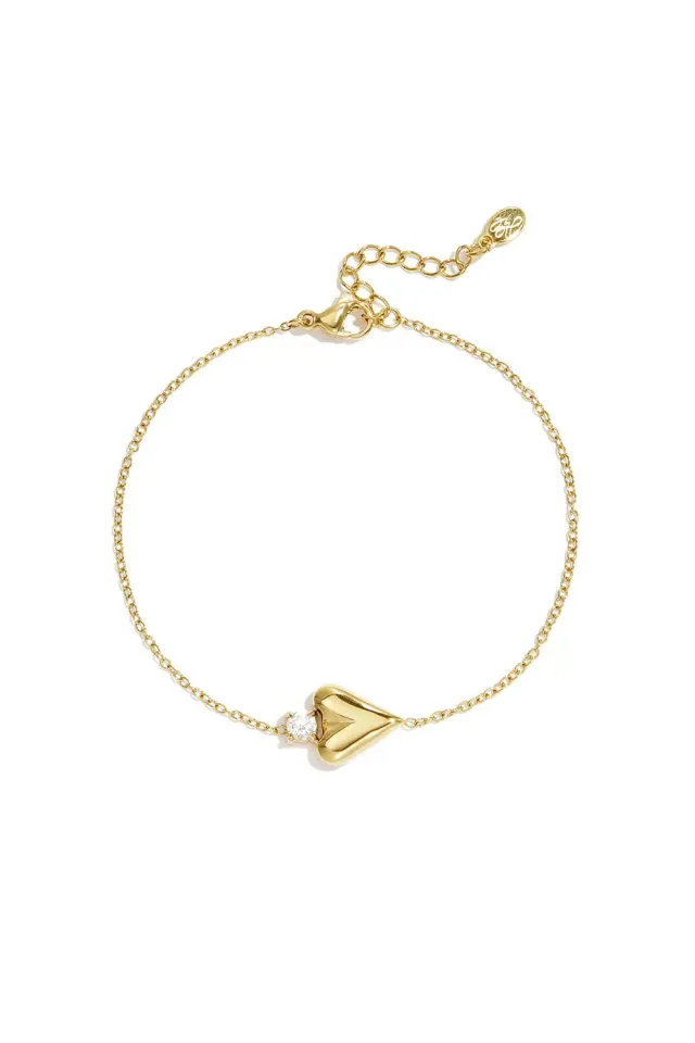 Mea Nani Bella armbånd hjerte gull 14K