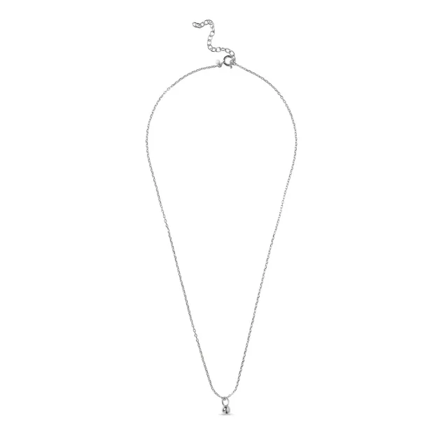 Enamel Balloon halskjede 42+5 cm sølv