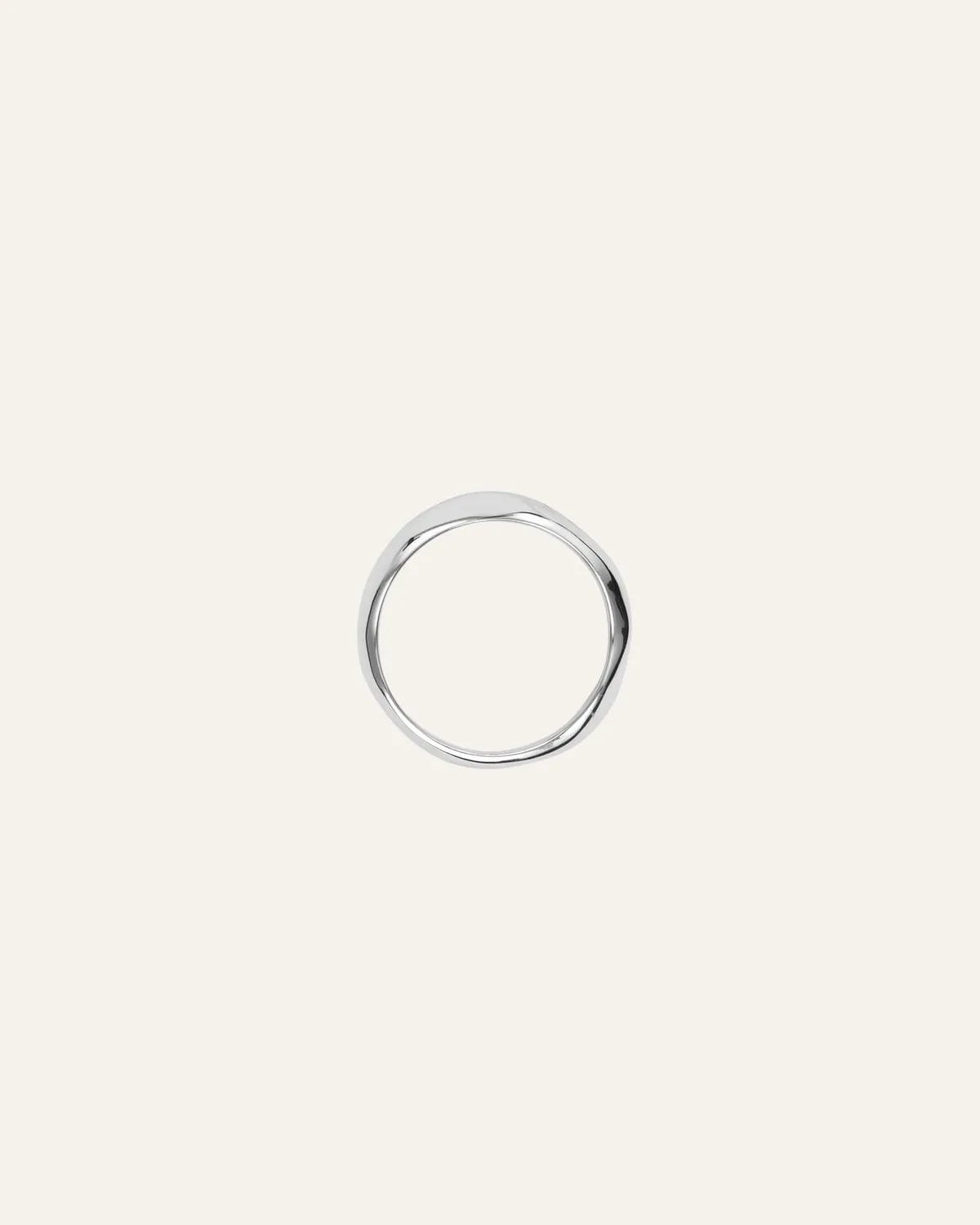 Mockberg Wavy Bolded Large ring sølv bølge