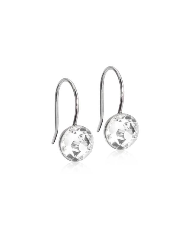 Blomdahl Pendant Bezel øredobber crystal 8 mm titan nikkelfrie