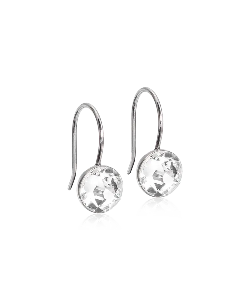 Blomdahl Pendant Bezel øredobber crystal 8 mm titan nikkelfrie