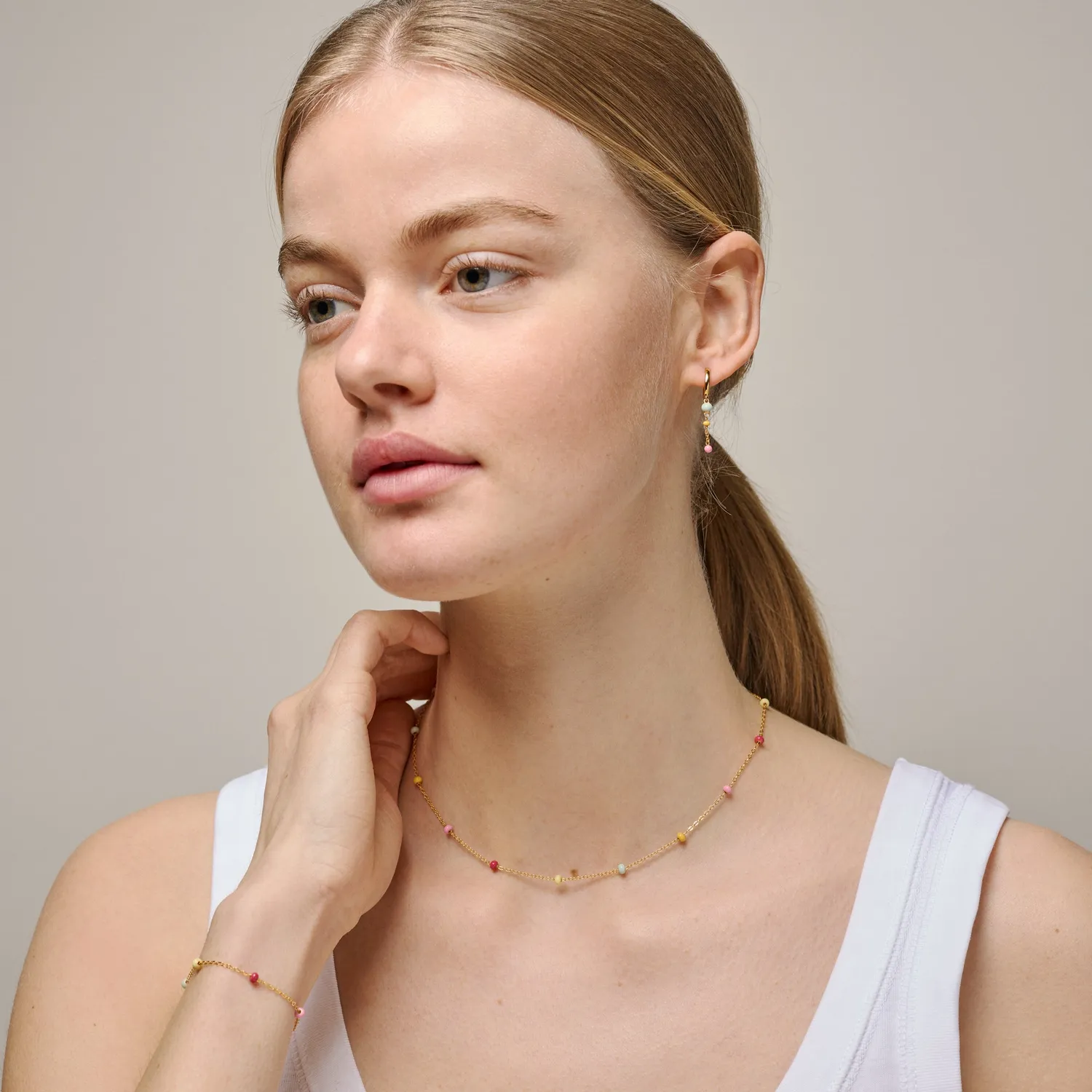Enamel Lola Bold armbånd rainbow 15+4 cm