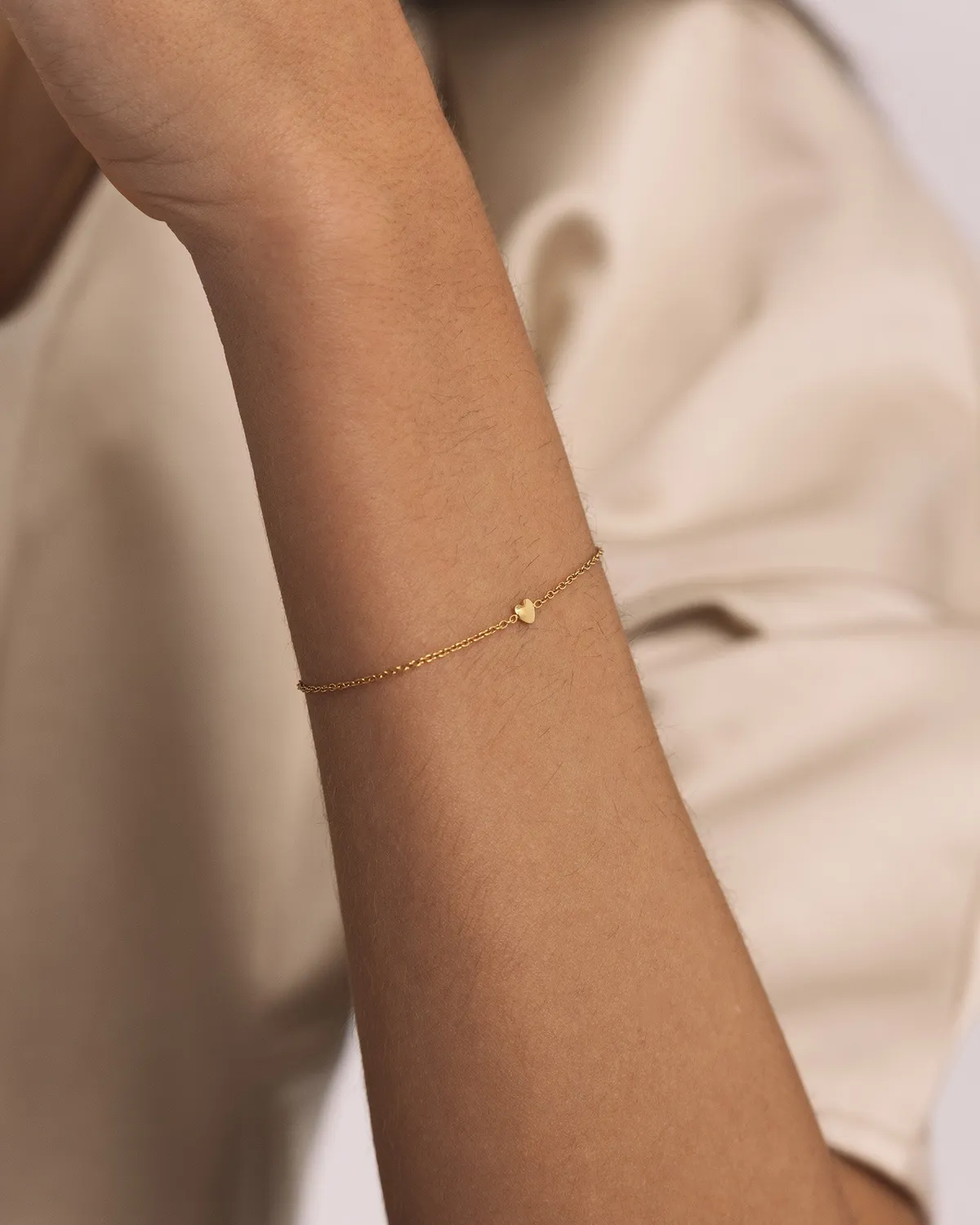 Mockberg Sweetheart bracelet armbånd gull hjerte