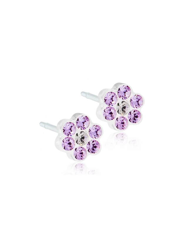 Blomdahl Daisy øredobber violet crystal 5 mm plast