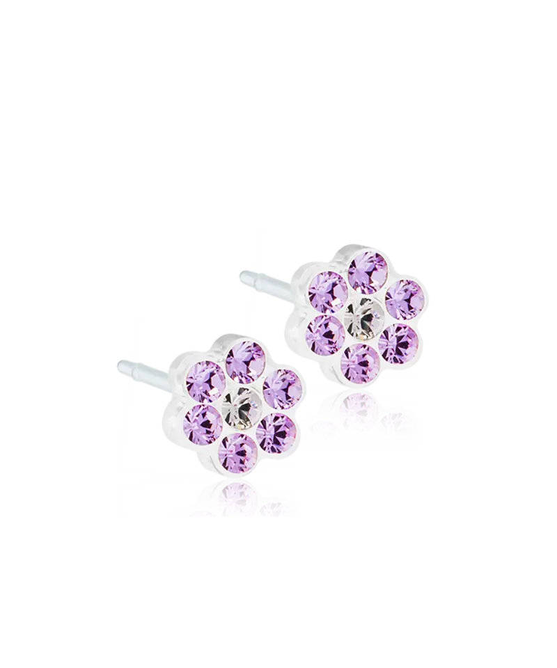 Blomdahl Daisy øredobber violet crystal 5 mm plast