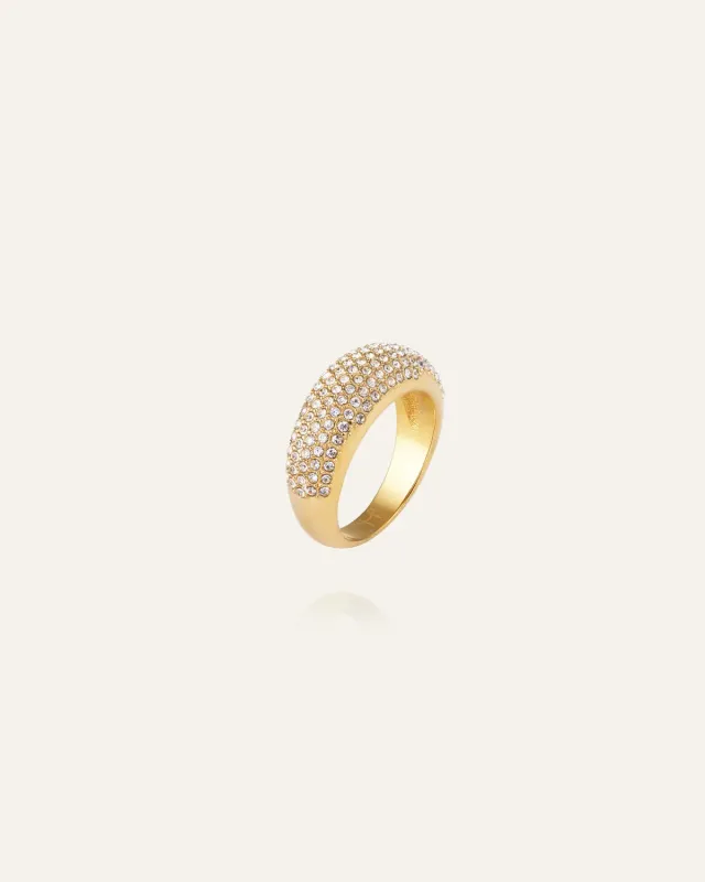 Mockberg Treasure 54 ring gull med zirkonia