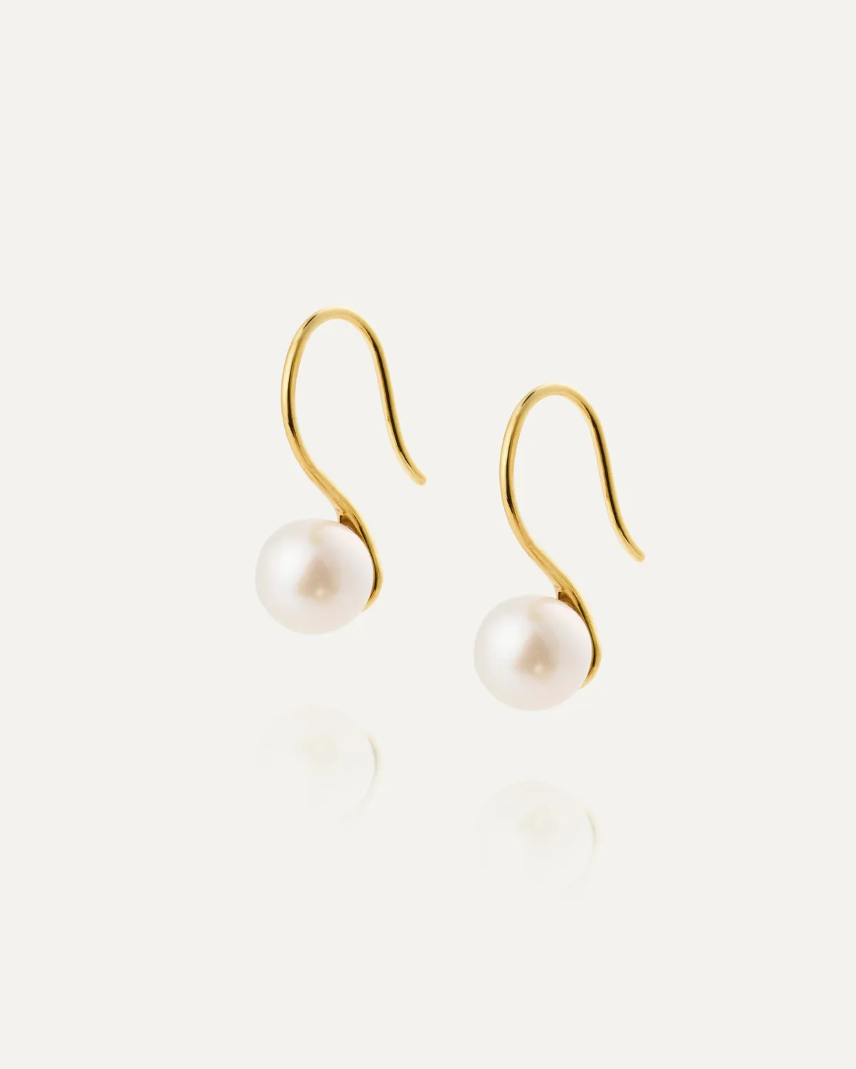 Mockberg Dream Pearl øredobber gull 18 mm