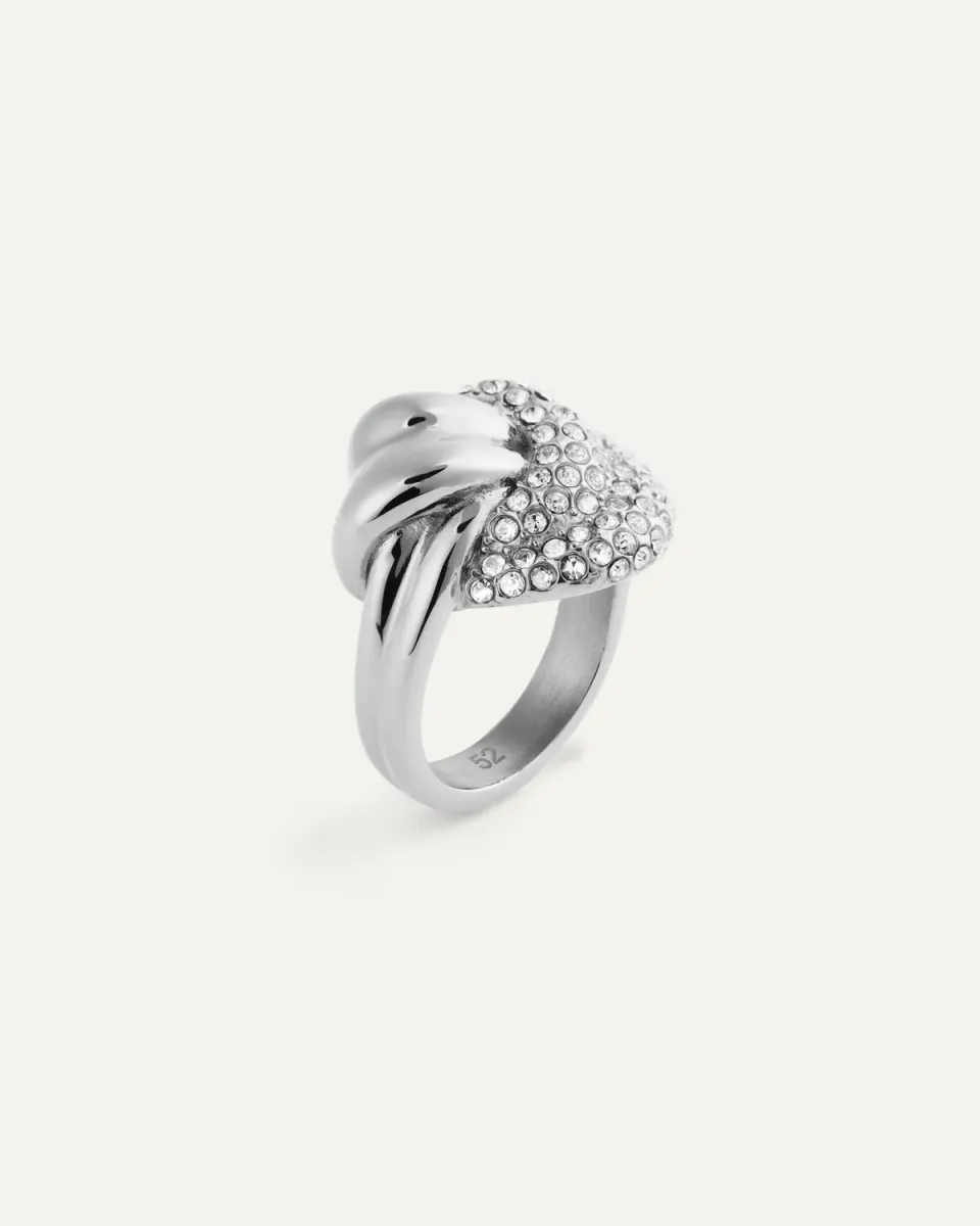 Mockberg Soirée ring sølv pavé Preciosa