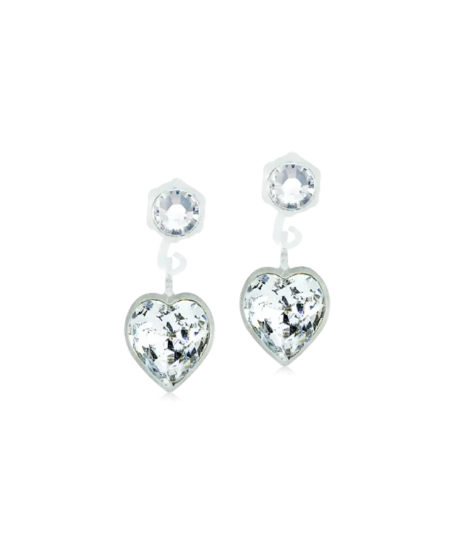 Blomdahl Pendant Heart øredobber crystal 4/6 mm medisinsk plast