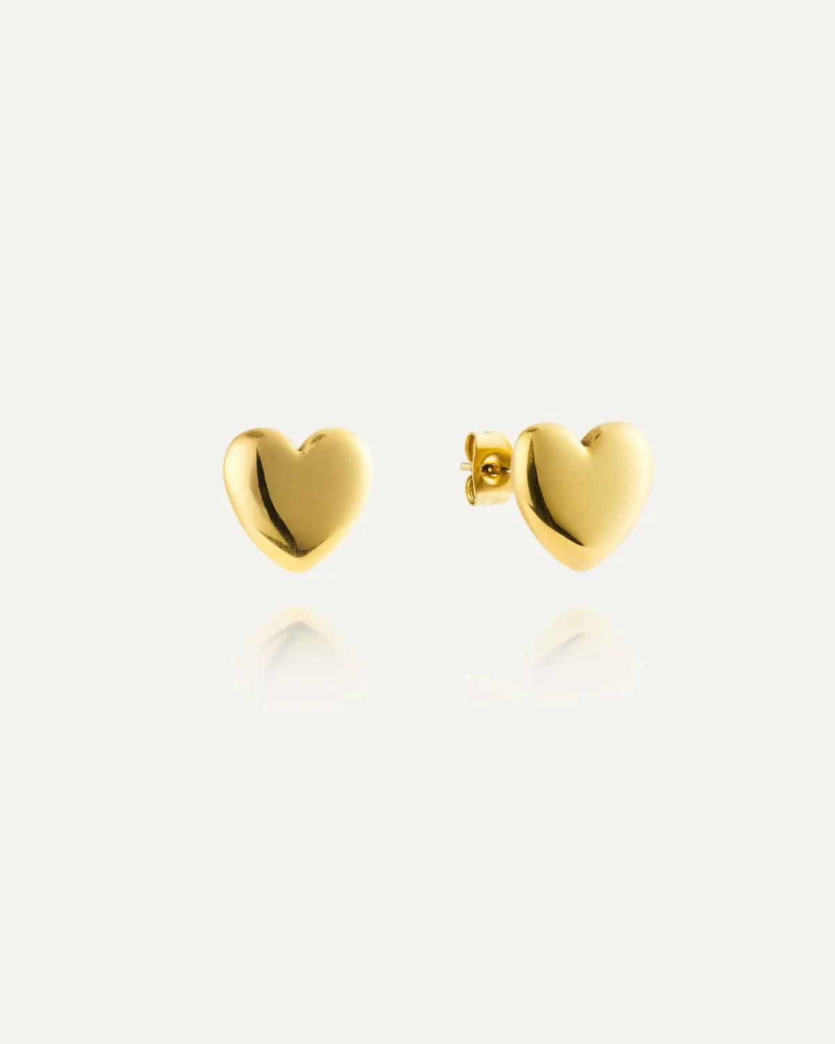 Mockberg Love Medium Studs øredobber gull hjerte