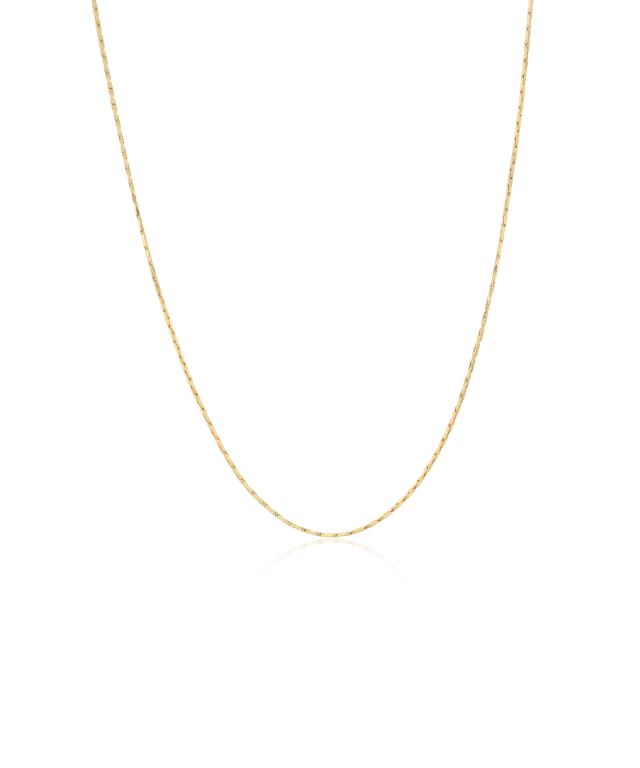 Blomdahl Flat Chain halskjede 40-46 cm gull hudvennlig