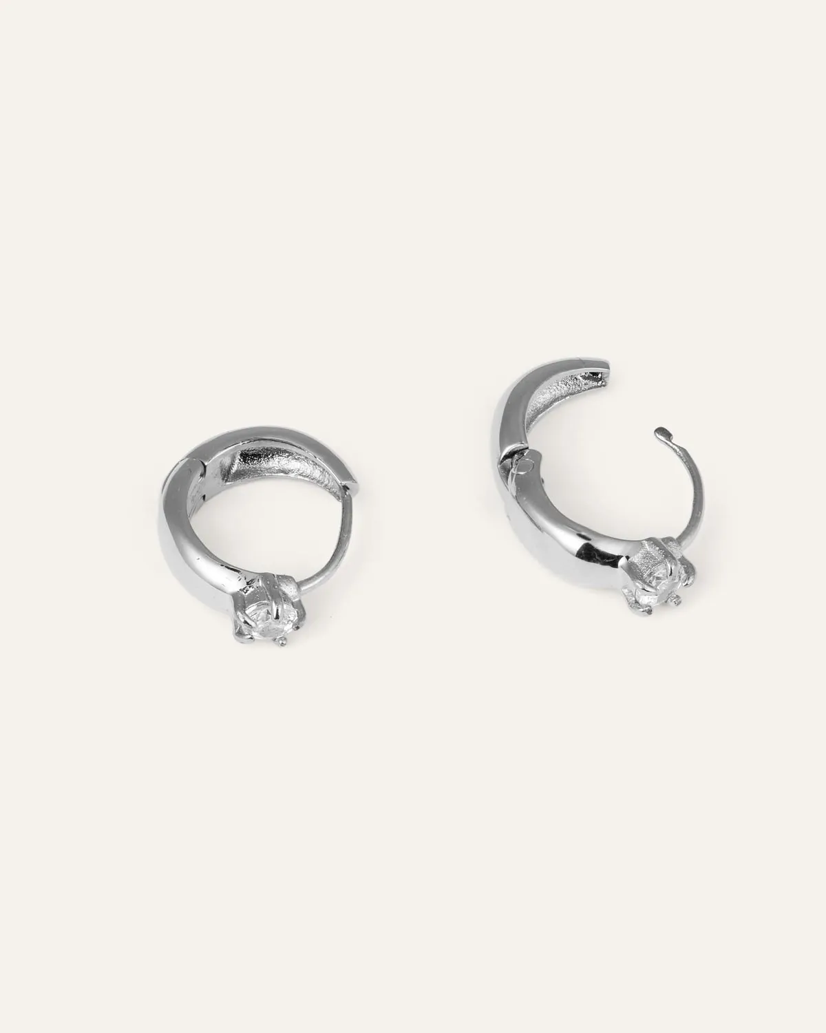 Mockberg Soleil Hoops øredobber sølv 11 mm