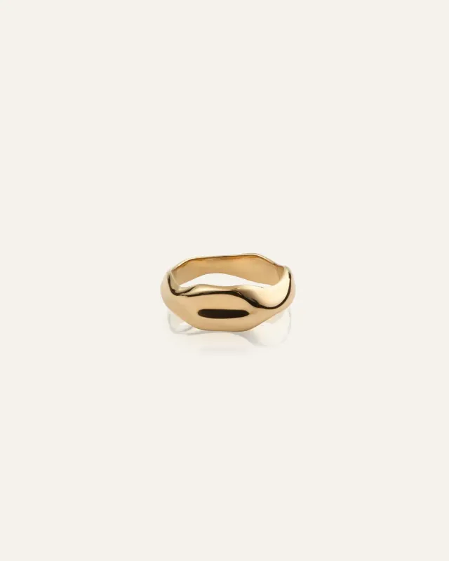 Mockberg Wavy Bolded ring gull bølget