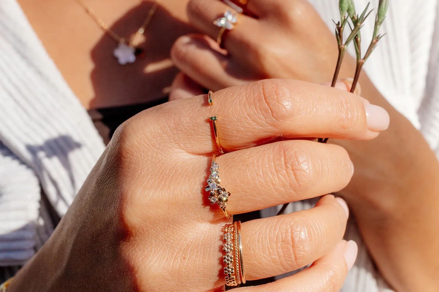 Eremis Natamia ring gullbelegg 18 karat