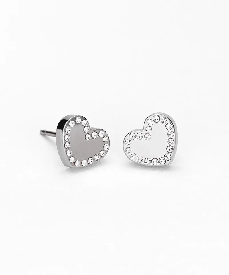 Blomdahl Brilliance Sweetheart øredobber 8 mm crystal
