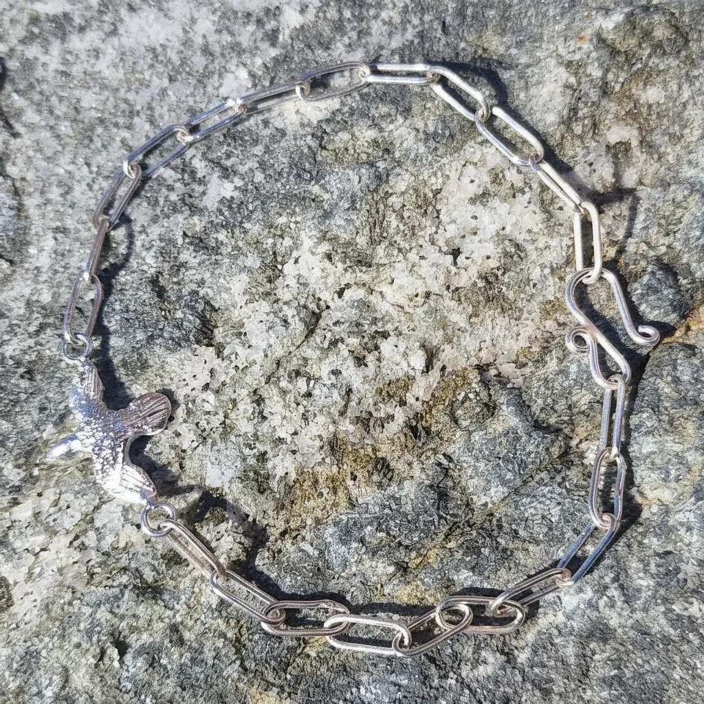 Kunstnerbonden Fri som fuglen armbånd sølv fugl
