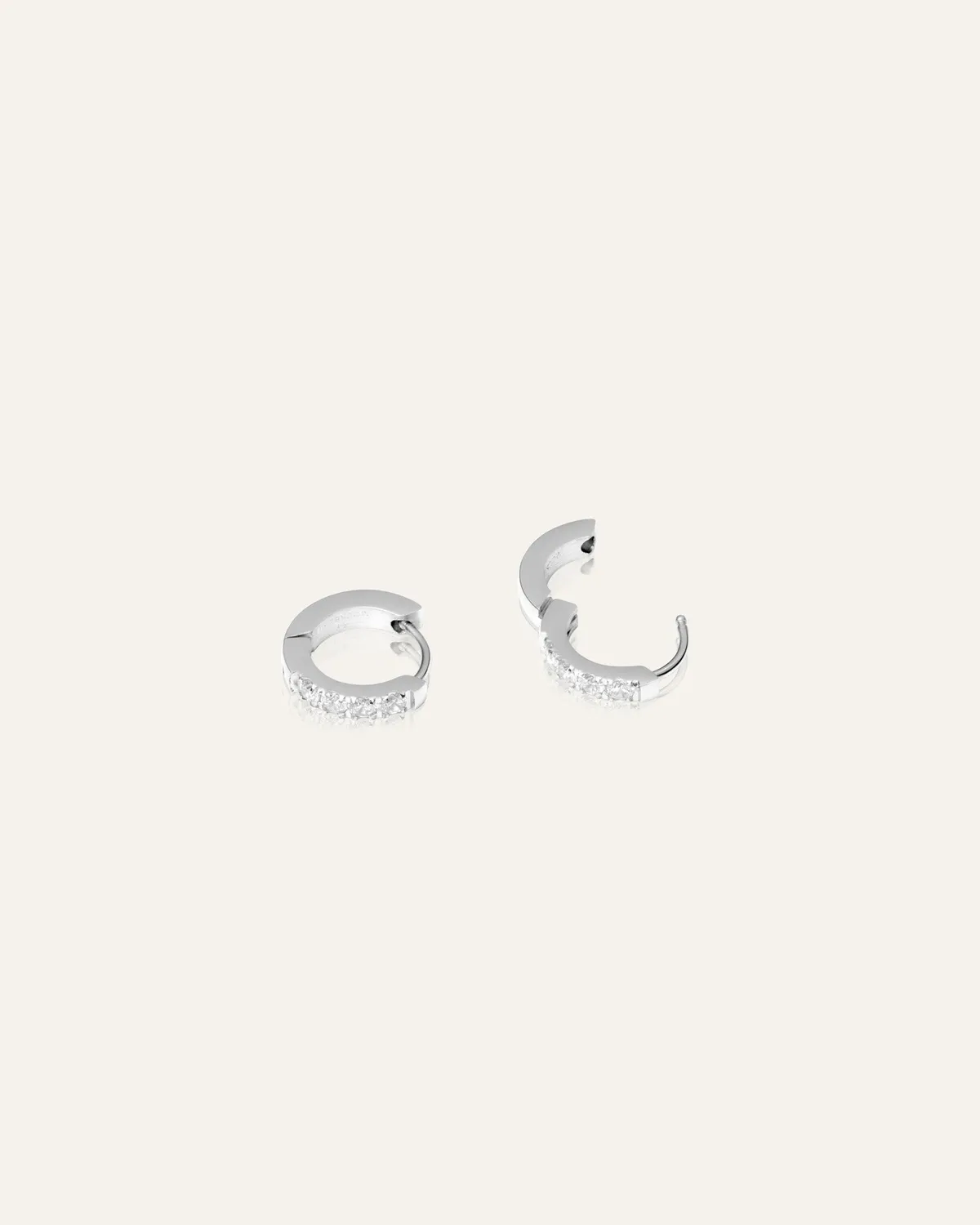 Mockberg Shiny Mini Hoops øredobber sølv 11 mm