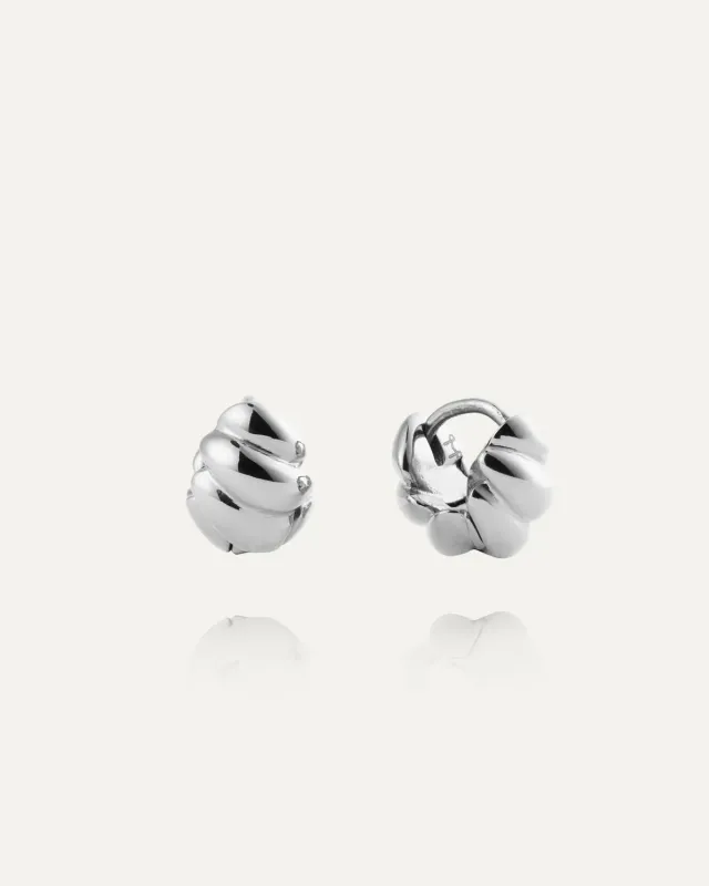 Mockberg Seléne Small Hoops øredobber sølv 18 mm