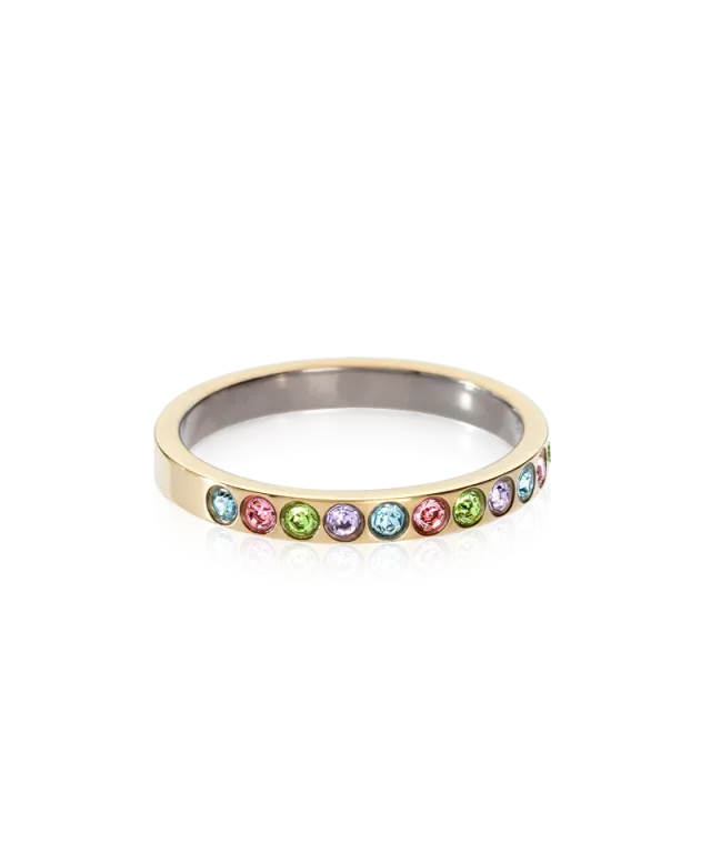 Blomdahl Brilliance Curved ring gull light fantasy