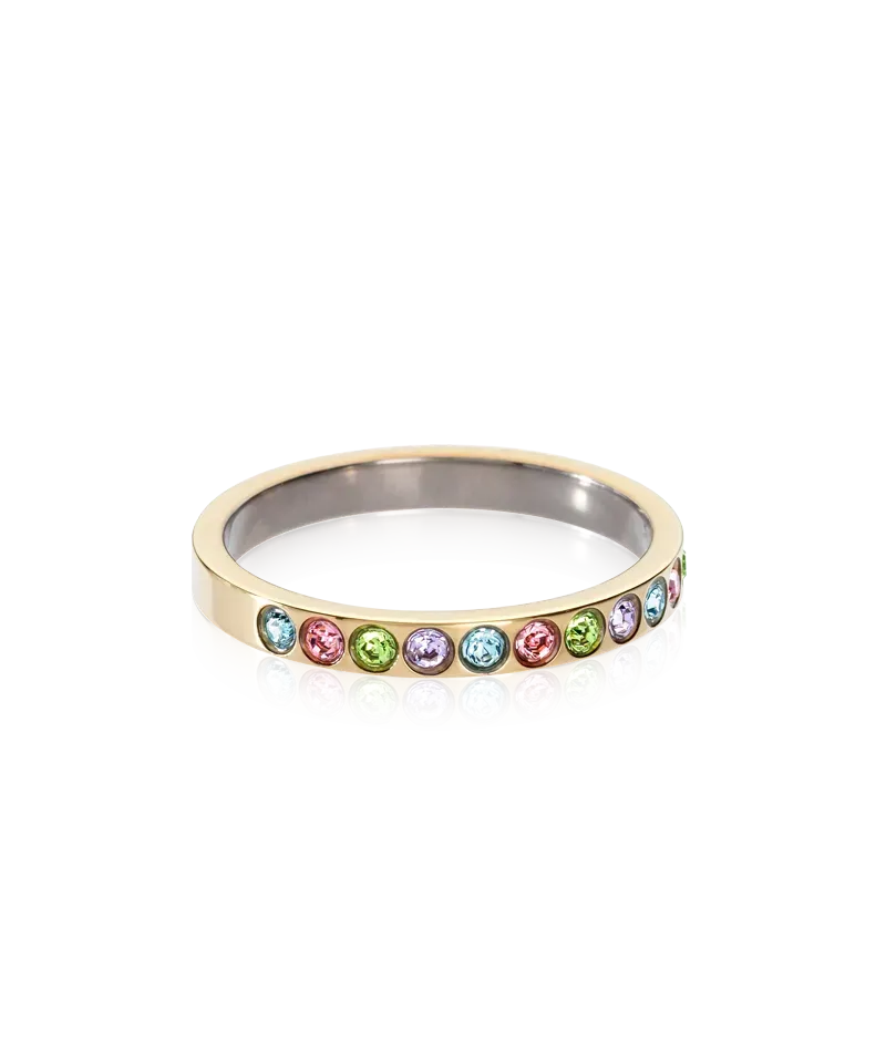 Blomdahl Brilliance Curved ring gull light fantasy