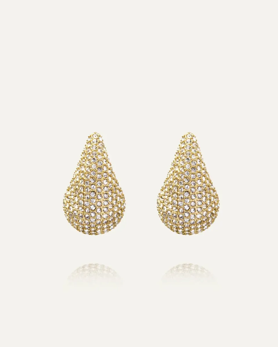 Mockberg Pavé Daring Small øredobber gull cubic zirconia