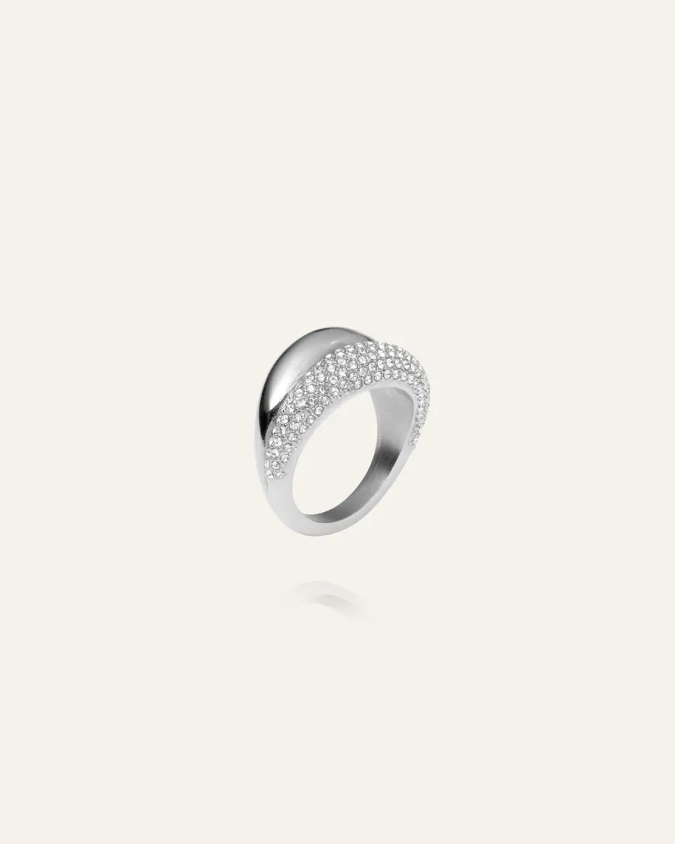 Mockberg Pavé Daring Ring sølv 52 cubic zirconia