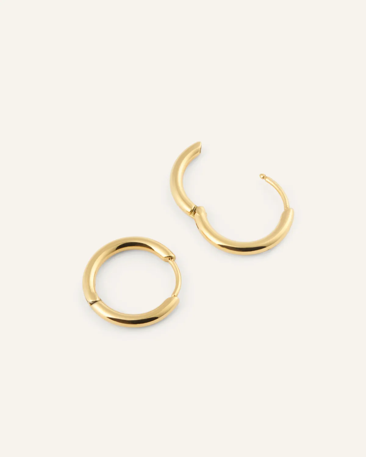 Mockberg Slim Small Hoops øredobber gull 13 mm