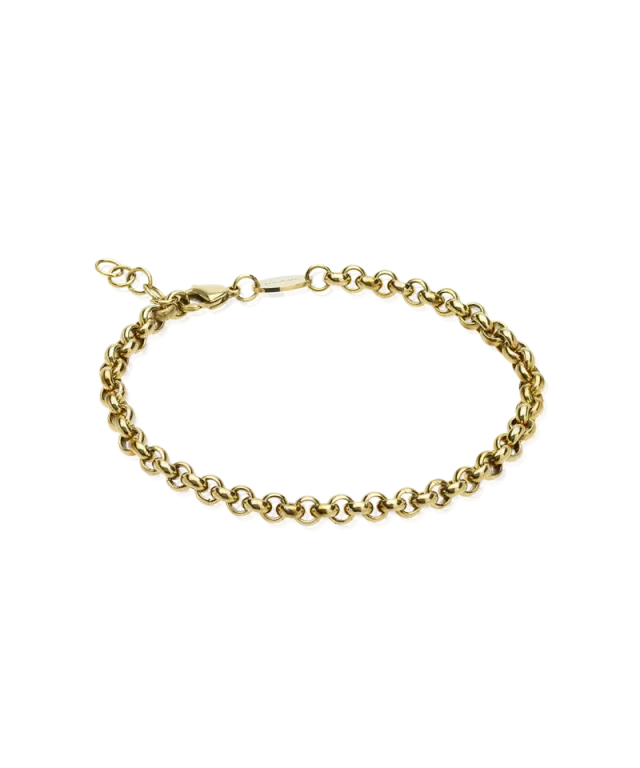 Blomdahl Box Chain armbånd 18-22 cm gull nikkelsikker