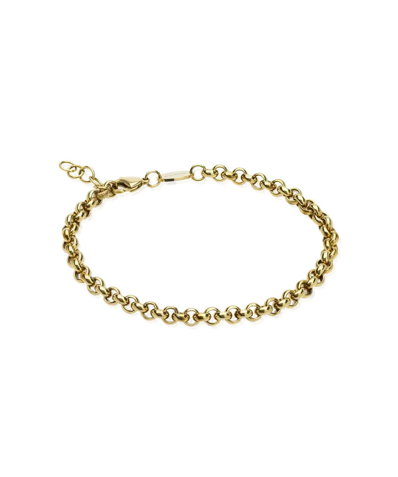 Blomdahl Box Chain armbånd 18-22 cm gull nikkelsikker