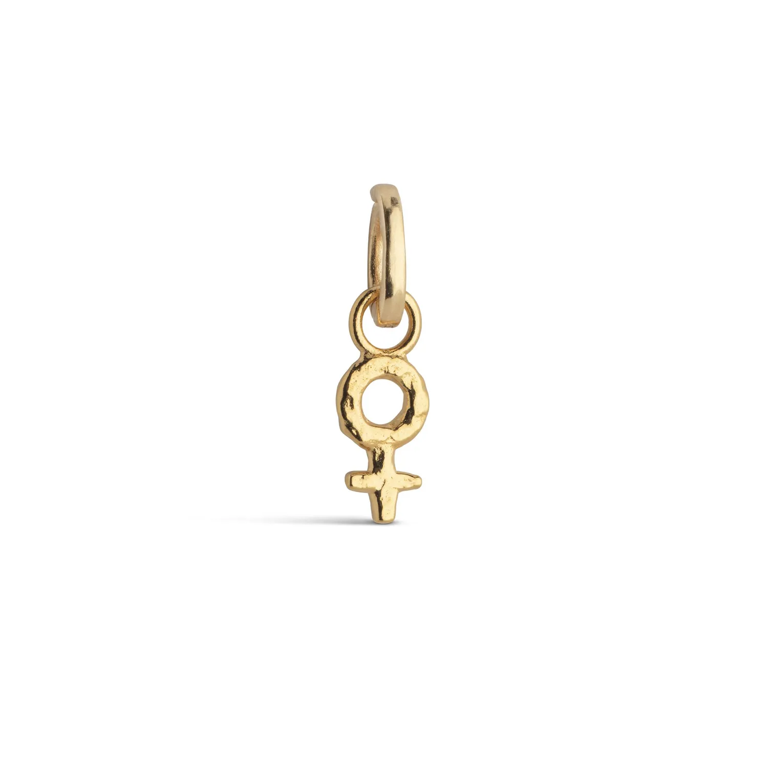 Enamel Charm Feminine Power charm 9 mm forgylt