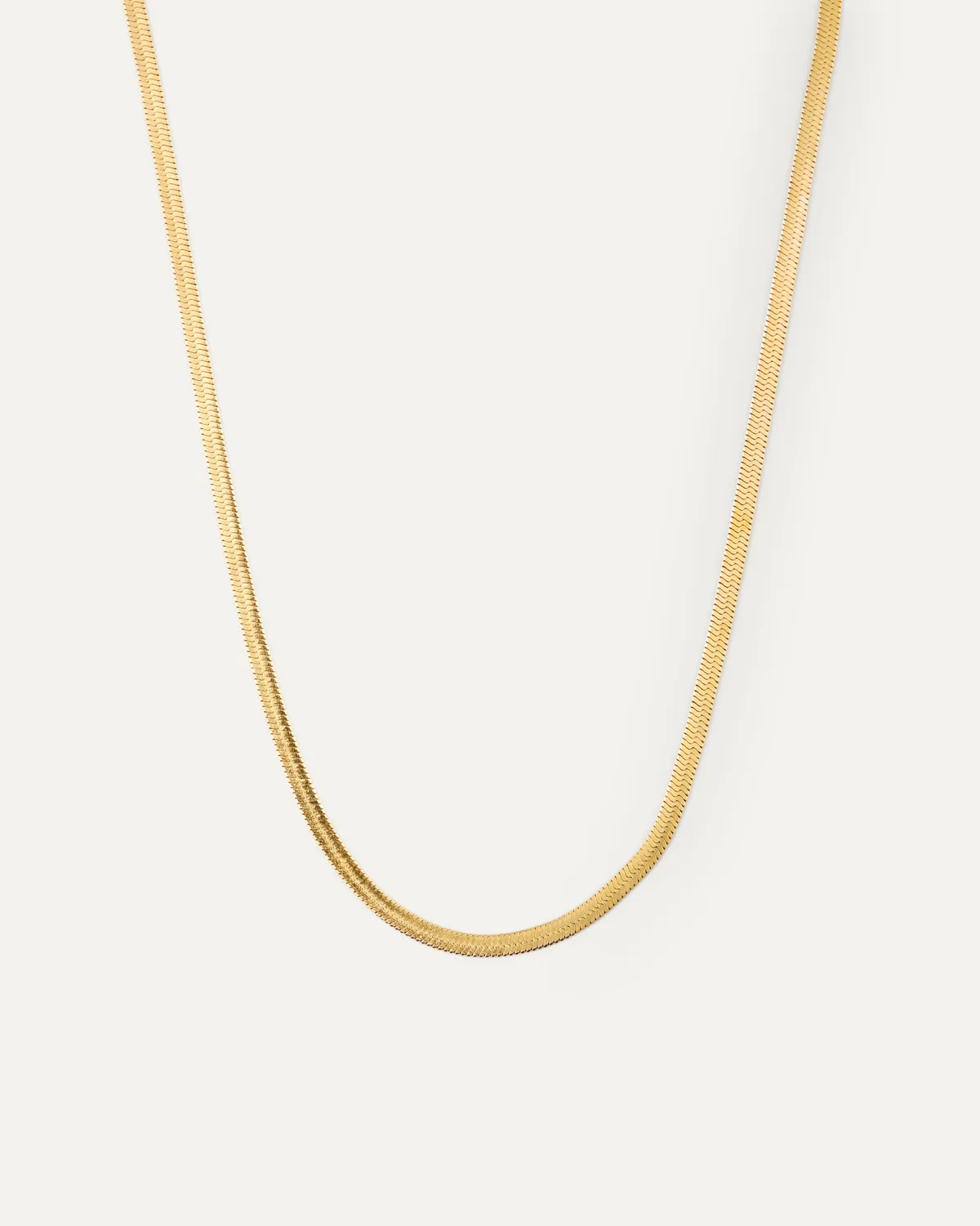 Mockberg Thin Snake Necklace halskjede gull 400mm