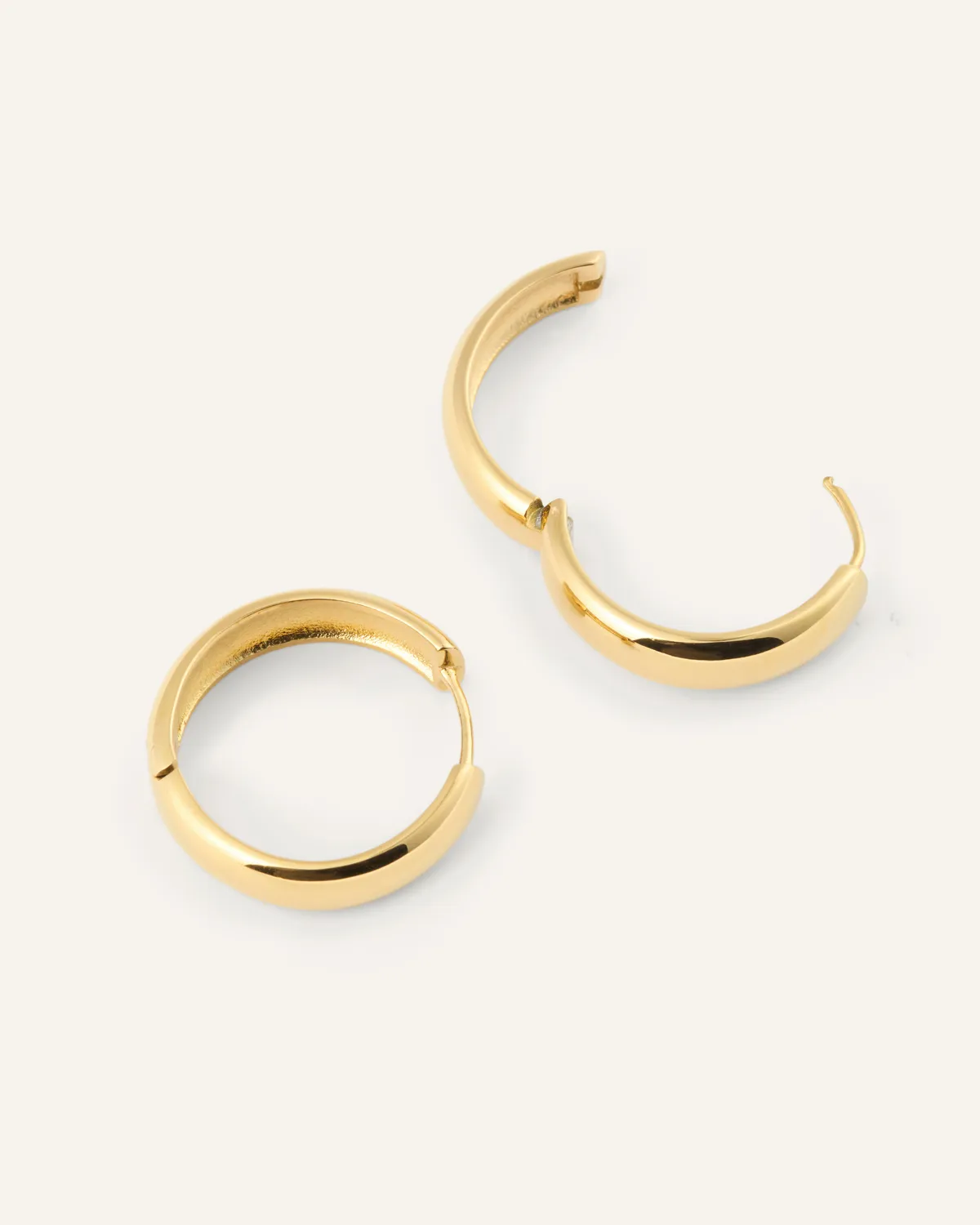 Mockberg Brave Large Hoops øreringer gull 25 mm