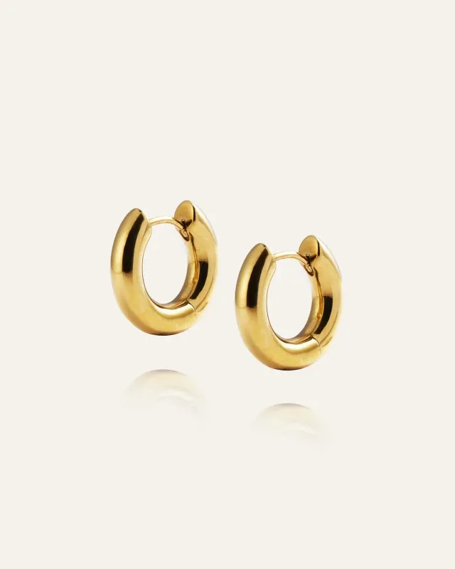 Mockberg Everyday Hoops øredobber gull 20 millimeter