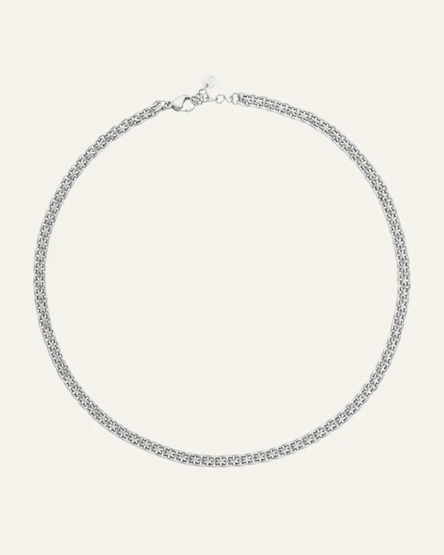 Mockberg Darling kjede sølv 410 mm justerbar