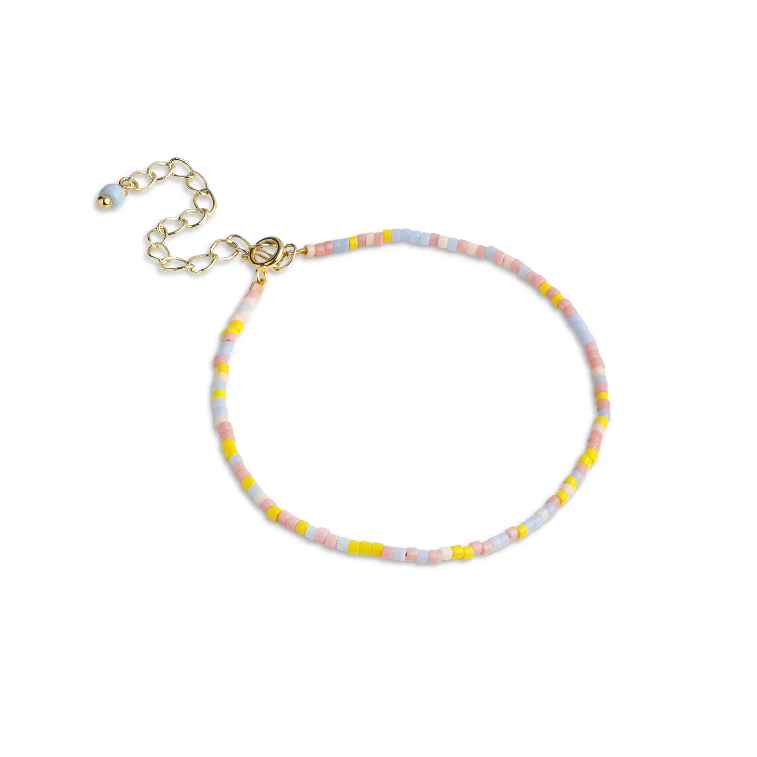 Enamel Petra Babydoll armbånd 15+4 cm forgylt stål