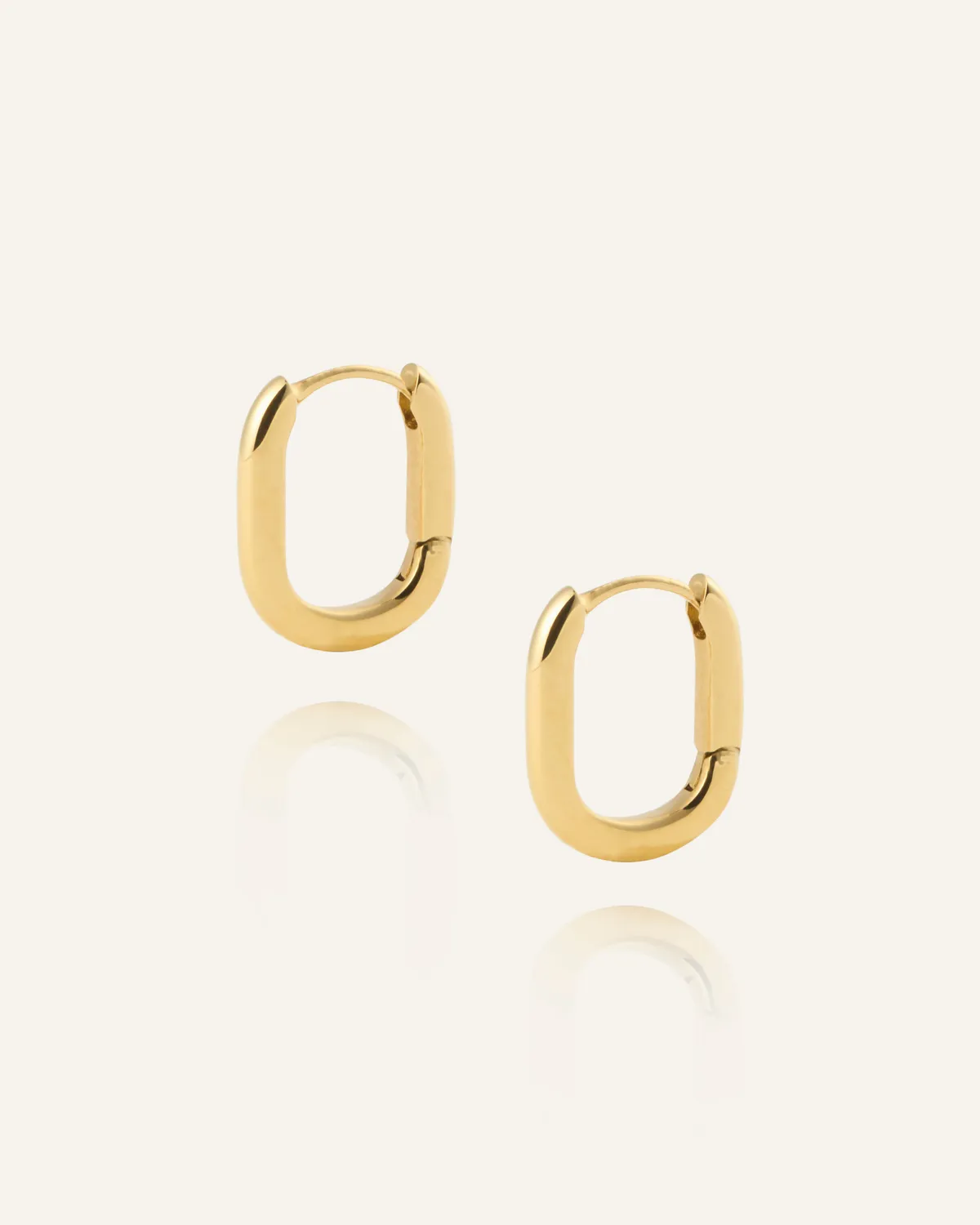 Mockberg Slim Small U-Hoops øredobber gull 14,5 mm