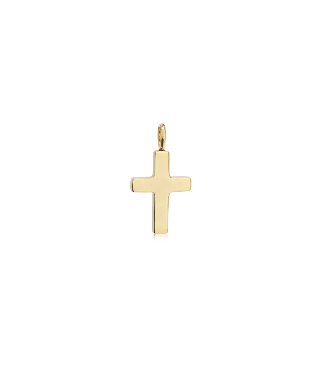 Blomdahl Plain Cross anheng 11 mm gull stål kors