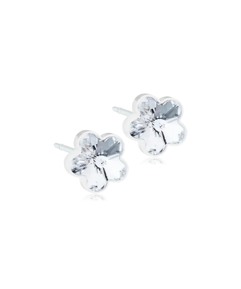 Blomdahl Flower øredobber crystal 6 mm plast