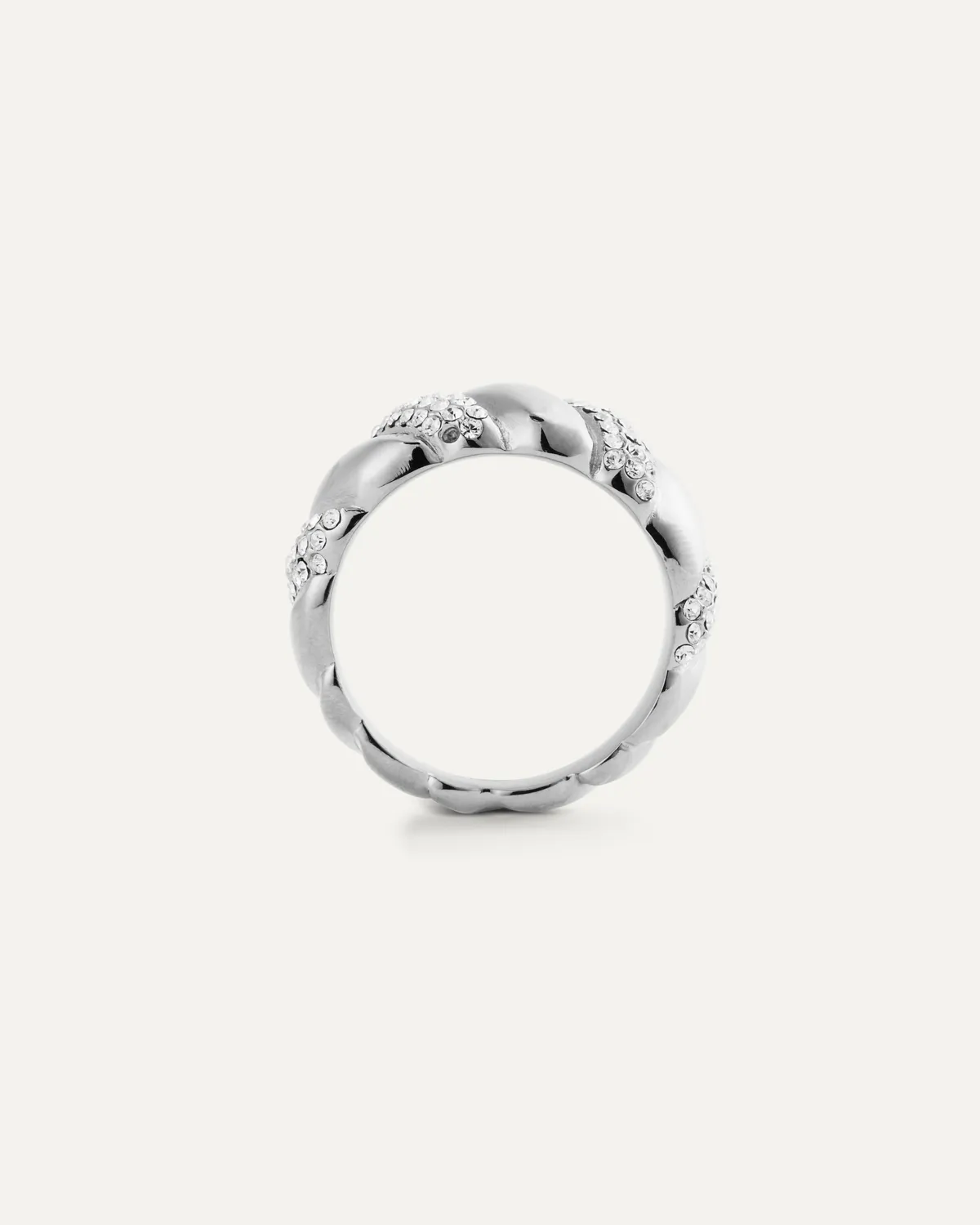 Mockberg Noela ring sølv hvit Preciosa